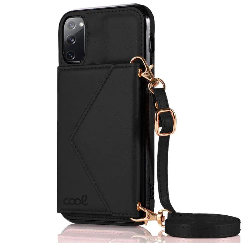 Carcasa COOL para Samsung G780 Galaxy S20 FE Colgante Wallet Negro - PixelPlaza