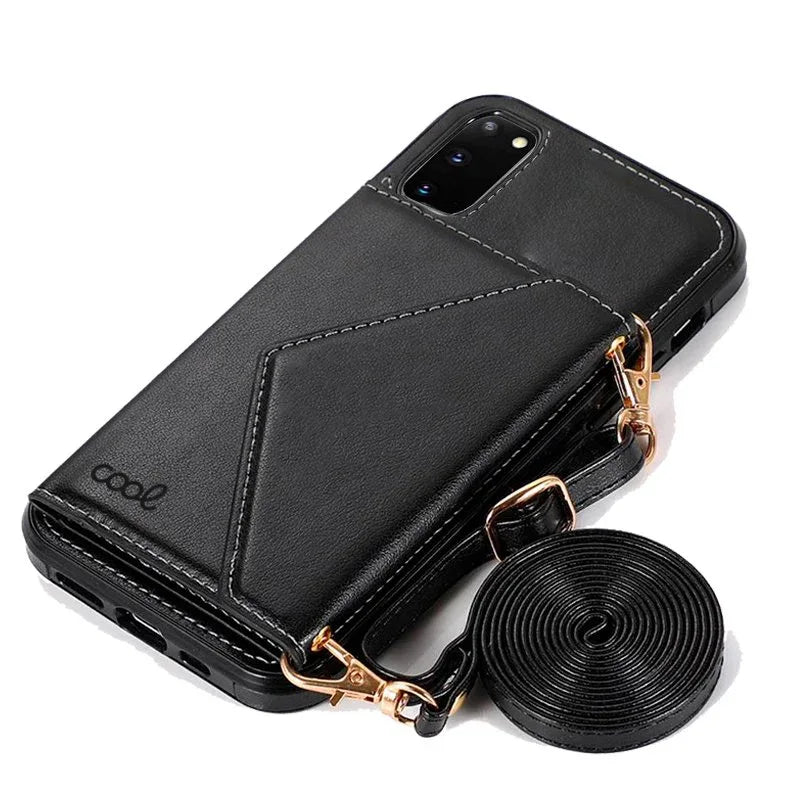Carcasa COOL para Samsung G980 Galaxy S20 Colgante Wallet Negro - PixelPlaza