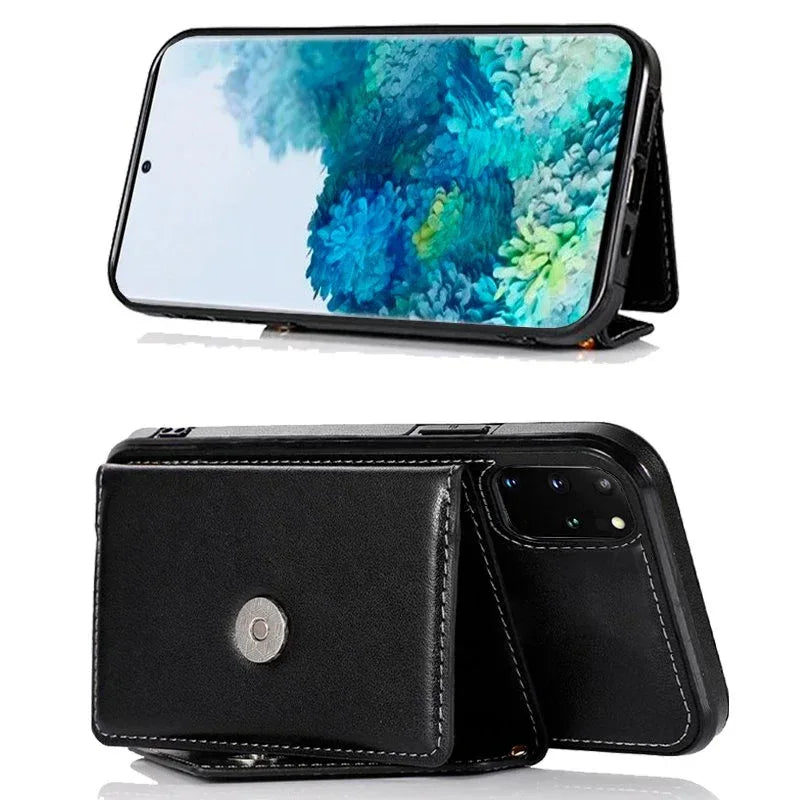 Carcasa COOL para Samsung G985 Galaxy S20 Plus Colgante Wallet Negro - PixelPlaza