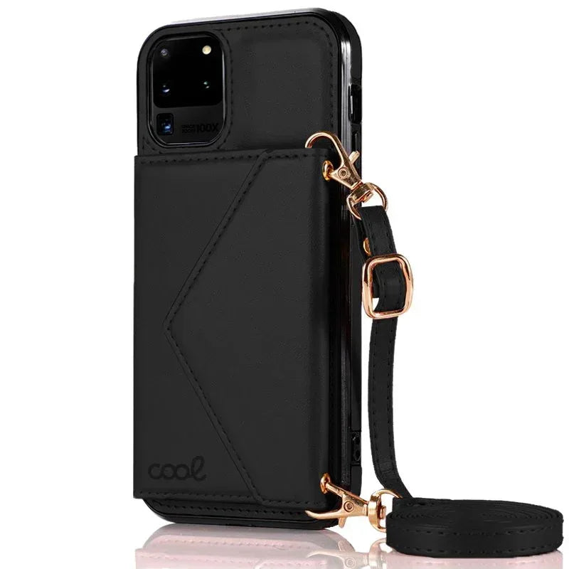 Carcasa COOL para Samsung G988 Galaxy S20 Ultra 5G Colgante Wallet Negro - PixelPlaza
