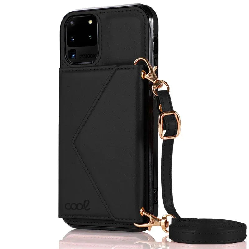 Carcasa COOL para Samsung G988 Galaxy S20 Ultra 5G Colgante Wallet Negro - PixelPlaza