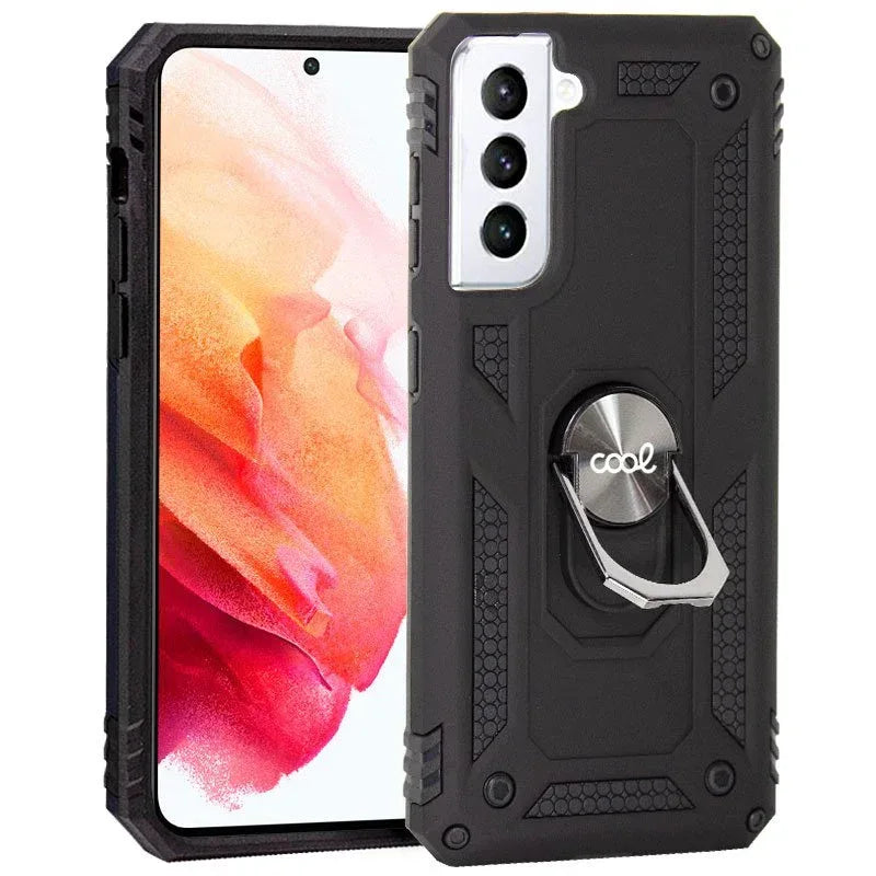 Carcasa COOL para Samsung G990 Galaxy S21 Hard Anilla Negro - PixelPlaza