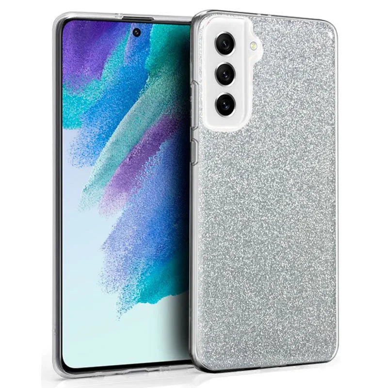 Carcasa COOL para Samsung G990B Galaxy S21 FE Glitter Plata - PixelPlaza