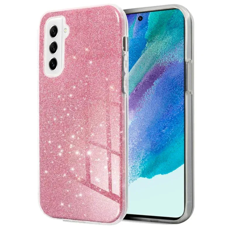 Carcasa COOL para Samsung G990B Galaxy S21 FE Glitter Rosa - PixelPlaza