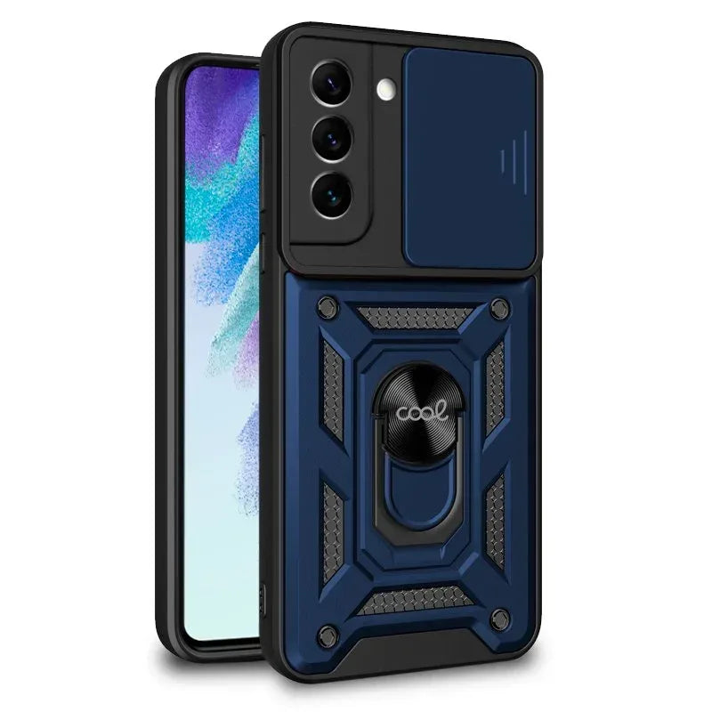 Carcasa COOL para Samsung G990B Galaxy S21 FE Hard Ring Marino - PixelPlaza