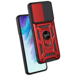 Carcasa COOL para Samsung G990B Galaxy S21 FE Hard Ring Rojo - PixelPlaza