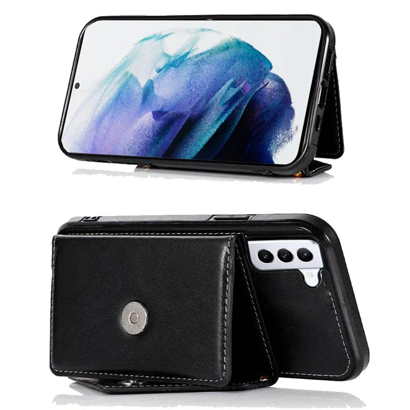 Carcasa COOL para Samsung G996 Galaxy S21 Plus Colgante Wallet Negro - PixelPlaza