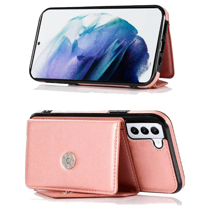 Carcasa COOL para Samsung G996 Galaxy S21 Plus Colgante Wallet Rosa - PixelPlaza