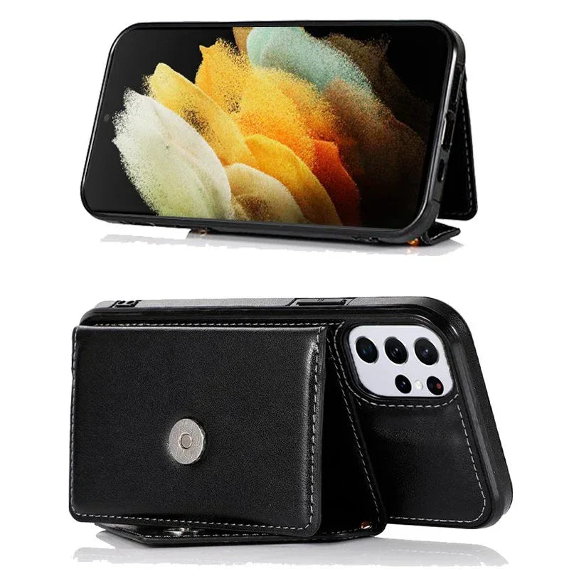 Carcasa COOL para Samsung G998 Galaxy S21 Ultra Colgante Wallet Negro - PixelPlaza