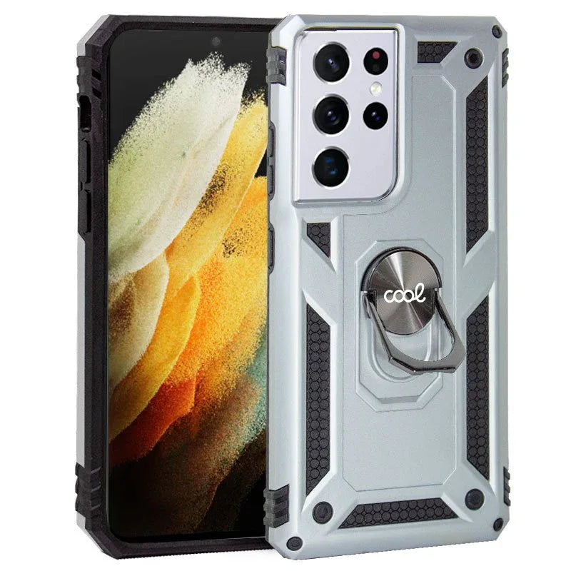 Carcasa COOL para Samsung G998 Galaxy S21 Ultra Hard Anilla Plata - PixelPlaza