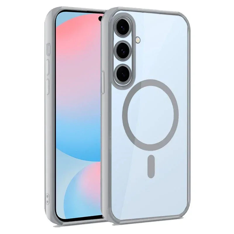 Carcasa COOL para Samsung S721 Galaxy S24 FE Magnética Borde Plata - PixelPlaza