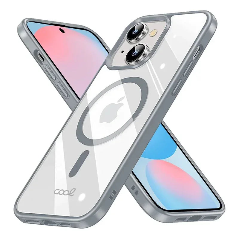 Carcasa COOL para Samsung S721 Galaxy S24 FE Magnética Borde Plata - PixelPlaza