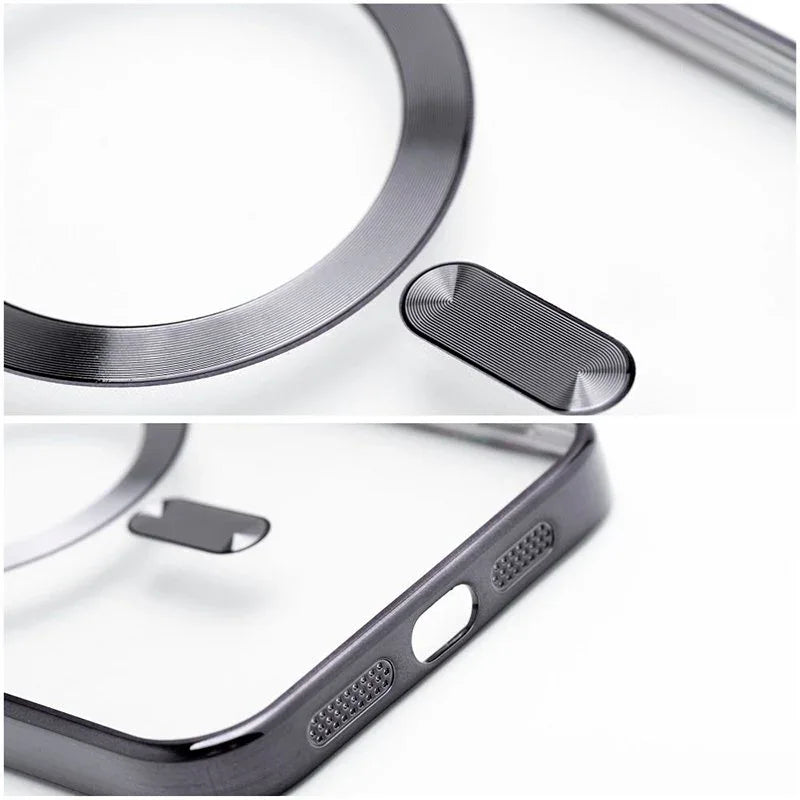 Carcasa COOL para Samsung S731 Galaxy S25 FE Magnética Borde Negro - PixelPlaza