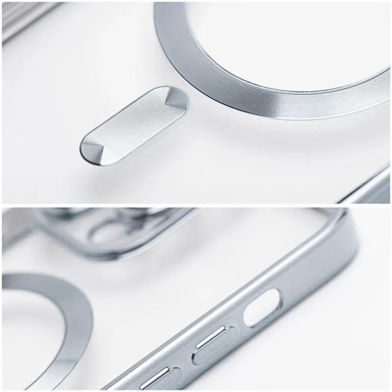 Carcasa COOL para Samsung S731 Galaxy S25 FE Magnética Borde Plata - PixelPlaza