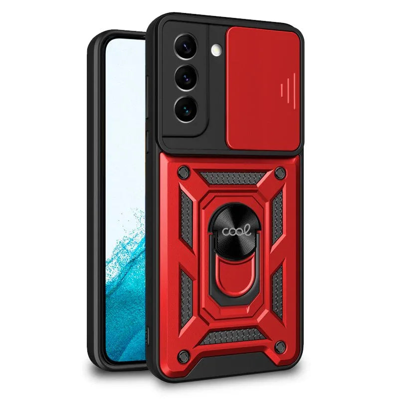 Carcasa COOL para Samsung S901 Galaxy S22 Hard Ring Rojo - PixelPlaza