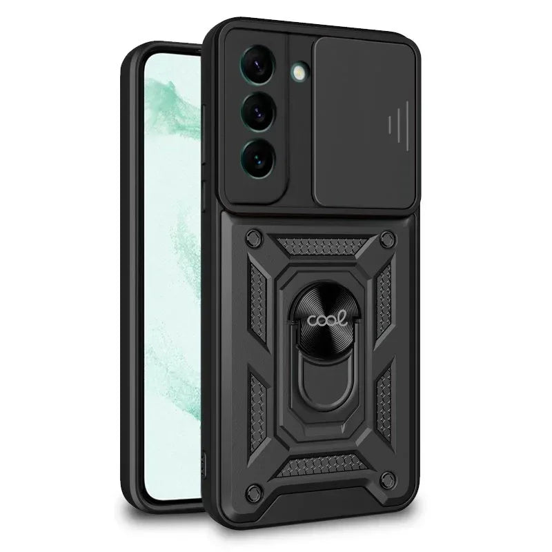 Carcasa COOL para Samsung S906 Galaxy S22 Plus Hard Ring Negro - PixelPlaza