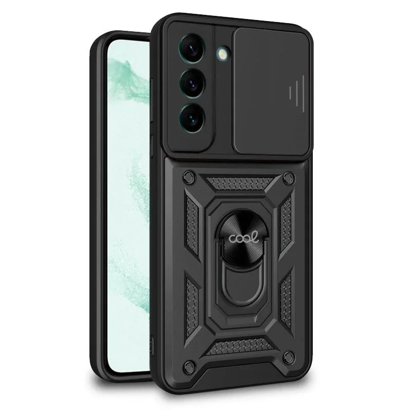 Carcasa COOL para Samsung S906 Galaxy S22 Plus Hard Ring Negro - PixelPlaza