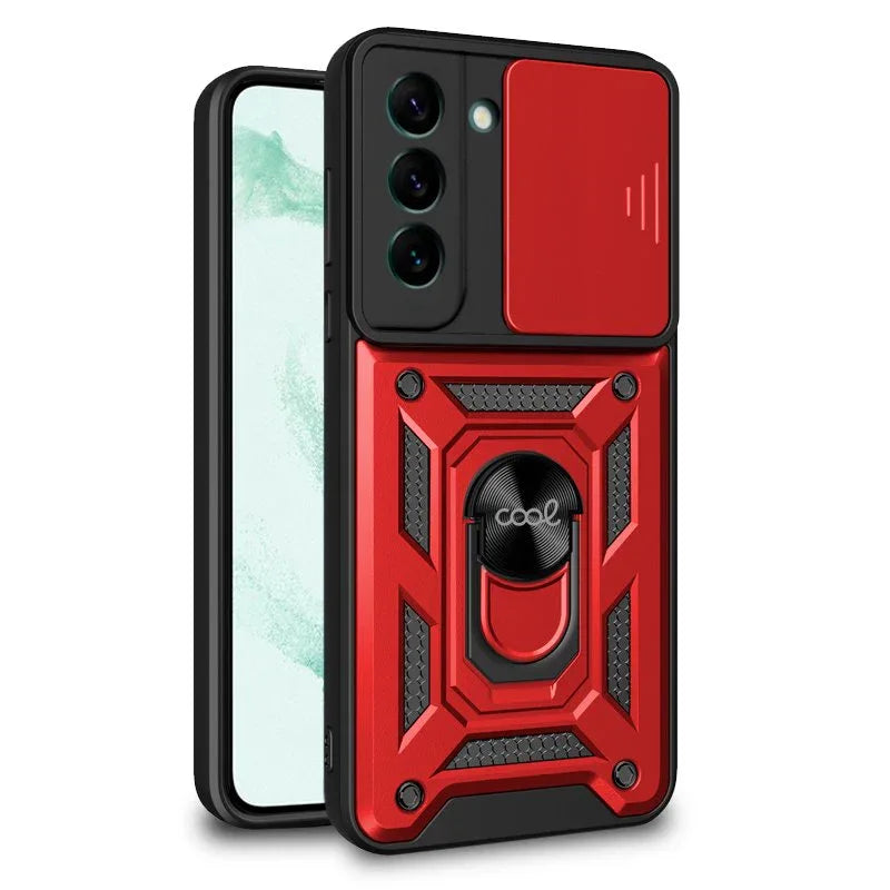 Carcasa COOL para Samsung S906 Galaxy S22 Plus Hard Ring Rojo - PixelPlaza