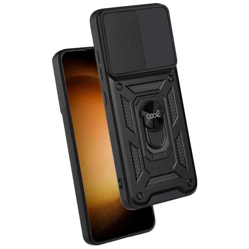 Carcasa COOL para Samsung S911 Galaxy S23 Hard Ring Negro - PixelPlaza