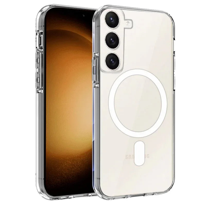 Carcasa COOL para Samsung S911 Galaxy S23 Magnética Transparente - PixelPlaza