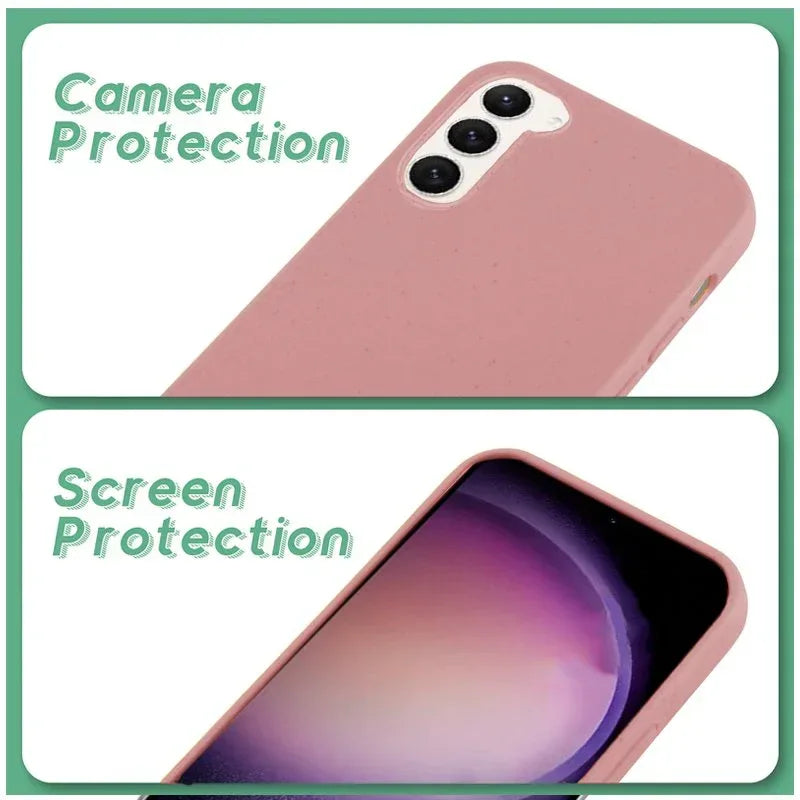 Carcasa COOL para Samsung S916 Galaxy S23 Plus Eco Biodegradable Rosa - PixelPlaza