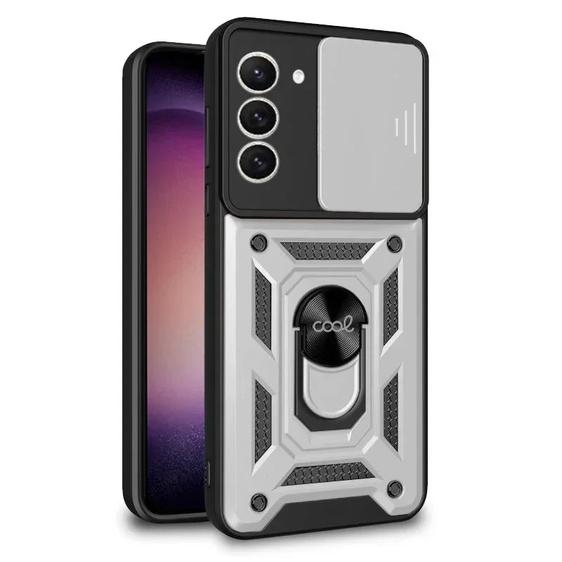 Carcasa COOL para Samsung S916 Galaxy S23 Plus Hard Ring Plata - PixelPlaza