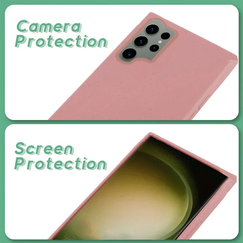 Carcasa COOL para Samsung S918 Galaxy S23 Ultra Eco Biodegradable Rosa - PixelPlaza