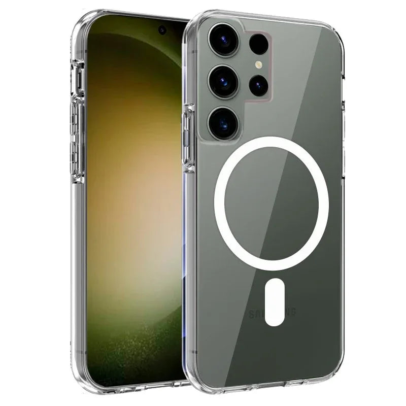 Carcasa COOL para Samsung S918 Galaxy S23 Ultra Magnética Transparente - PixelPlaza
