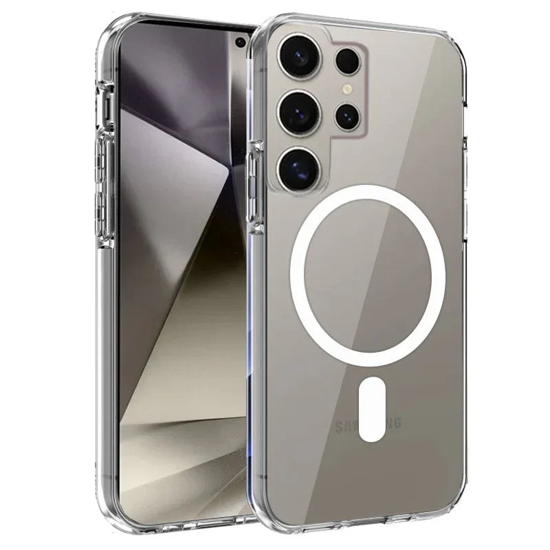 Carcasa COOL para Samsung S928 Galaxy S24 Ultra Magnética Transparente - PixelPlaza