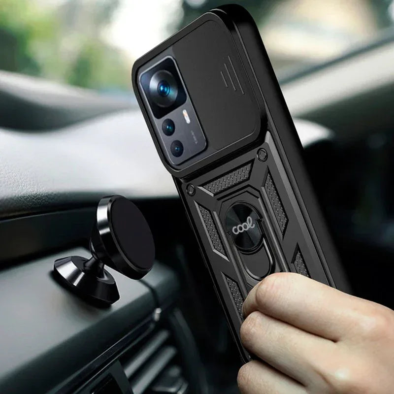 Carcasa COOL para Xiaomi 12T / 12T Pro Hard Ring Negro - PixelPlaza