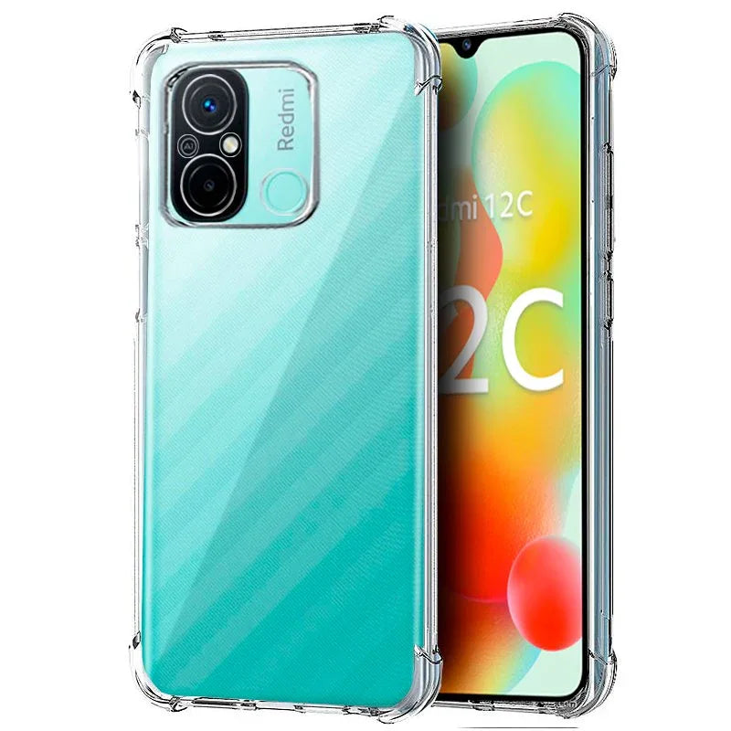 Carcasa COOL para Xiaomi Redmi 12C AntiShock Transparente - PixelPlaza