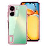 Carcasa COOL para Xiaomi Redmi 13C / 13C 5G / Poco C65 Borde Metalizado (Rosa) - PixelPlaza
