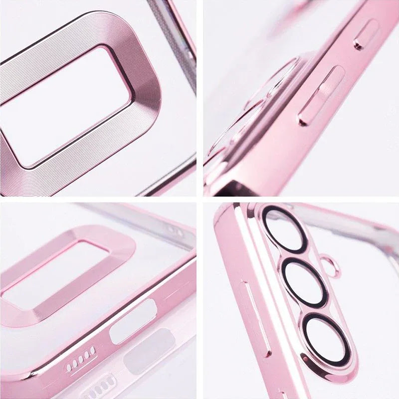 Carcasa COOL para Xiaomi Redmi 13C / 13C 5G / Poco C65 Borde Metalizado (Rosa) - PixelPlaza