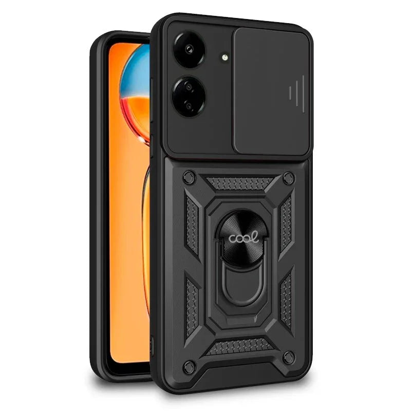 Carcasa COOL para Xiaomi Redmi 13C / Poco C65 Hard Ring Negro - PixelPlaza
