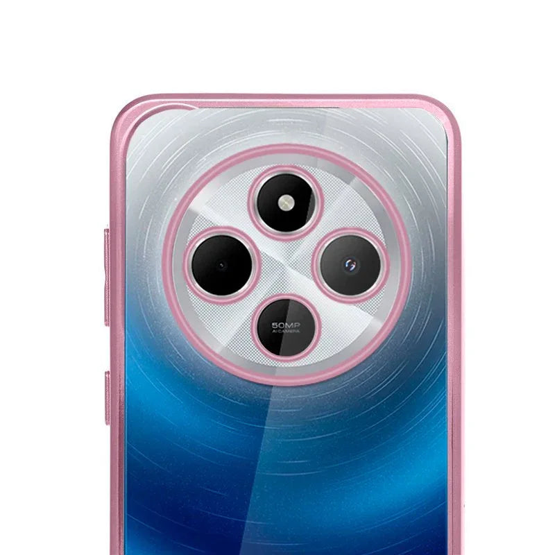 Carcasa COOL para Xiaomi Redmi 14C / Poco C75 Borde Metalizado (Rosa) - PixelPlaza