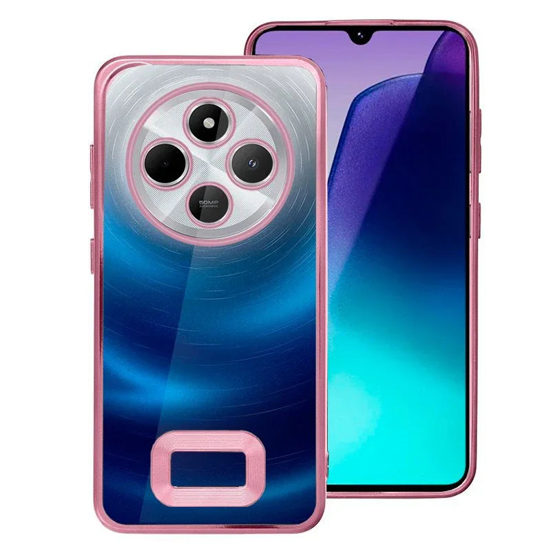 Carcasa COOL para Xiaomi Redmi 14C / Poco C75 Borde Metalizado (Rosa) - PixelPlaza