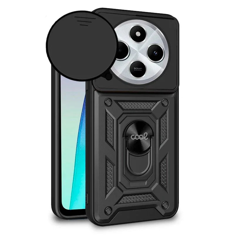 Carcasa COOL para Xiaomi Redmi 14C / Poco C75 Hard Ring Negro - PixelPlaza