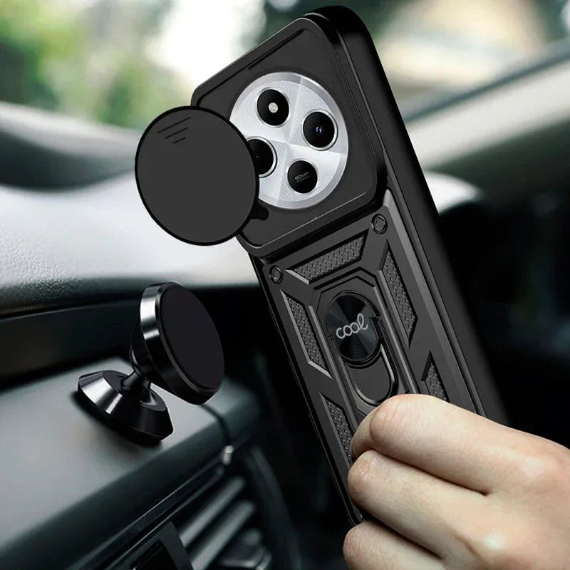 Carcasa COOL para Xiaomi Redmi 14C / Poco C75 Hard Ring Negro - PixelPlaza