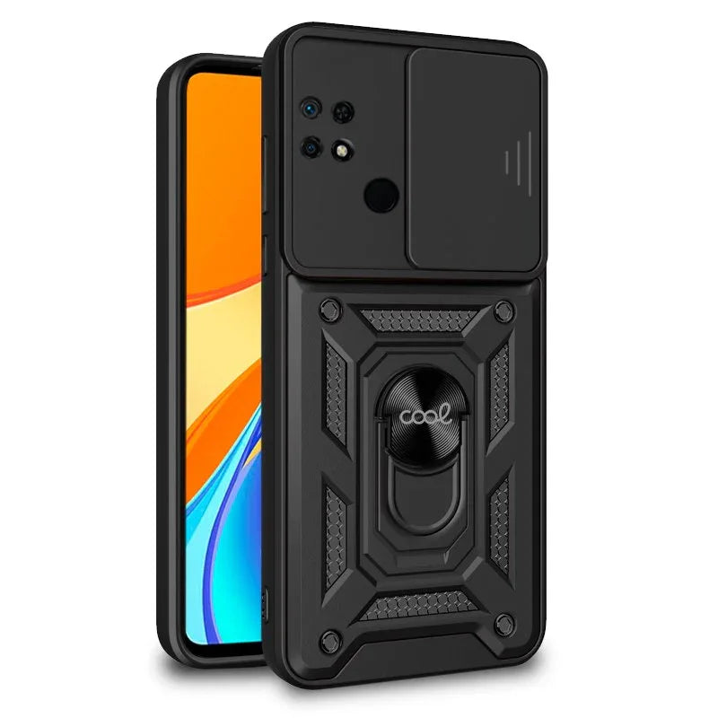 Carcasa COOL para Xiaomi Redmi 9C / 10A Hard Ring Negro - PixelPlaza