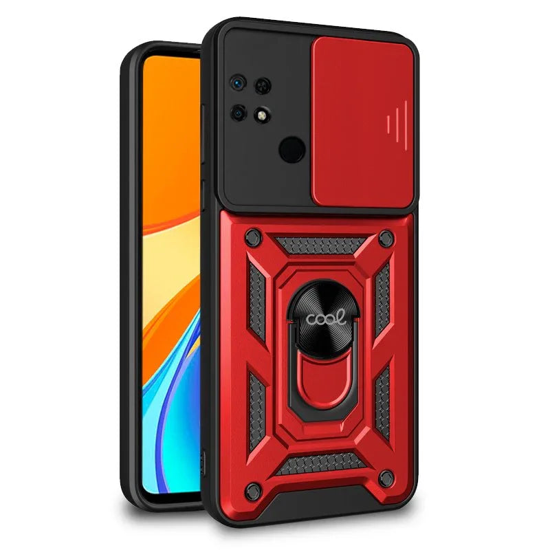 Carcasa COOL para Xiaomi Redmi 9C / 10A Hard Ring Rojo - PixelPlaza