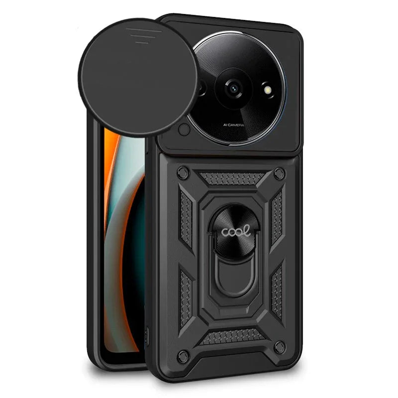 Carcasa COOL para Xiaomi Redmi A3 Hard Ring Negro - PixelPlaza