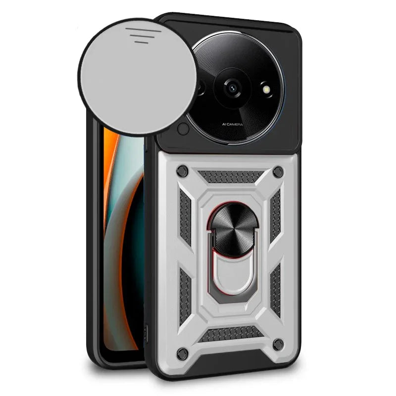 Carcasa COOL para Xiaomi Redmi A3 Hard Ring Plata - PixelPlaza