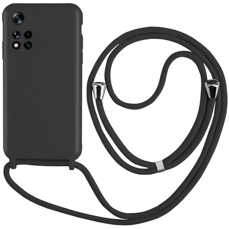 Carcasa COOL para Xiaomi Redmi Note 11 Pro Plus 5G Cordón Liso Negro - PixelPlaza