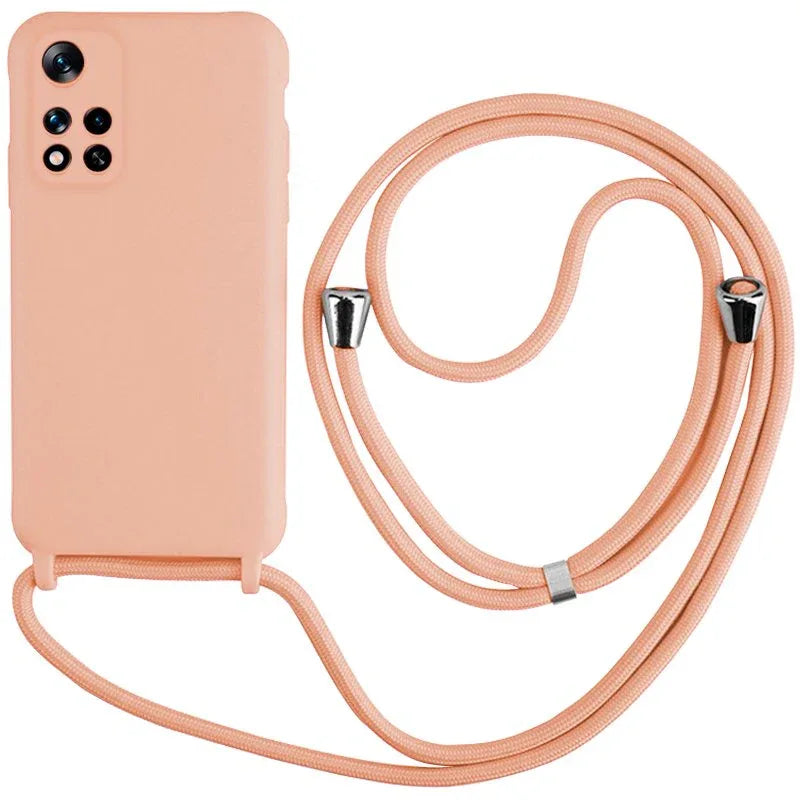 Carcasa COOL para Xiaomi Redmi Note 11 Pro Plus 5G Cordón Liso Rosa - PixelPlaza