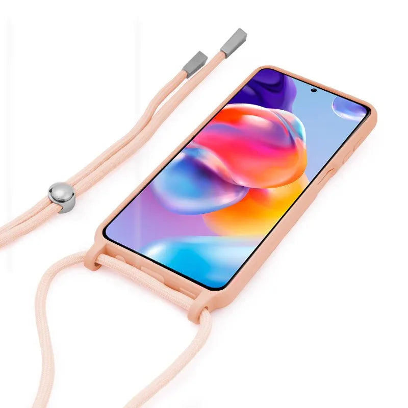 Carcasa COOL para Xiaomi Redmi Note 11 Pro Plus 5G Cordón Liso Rosa - PixelPlaza