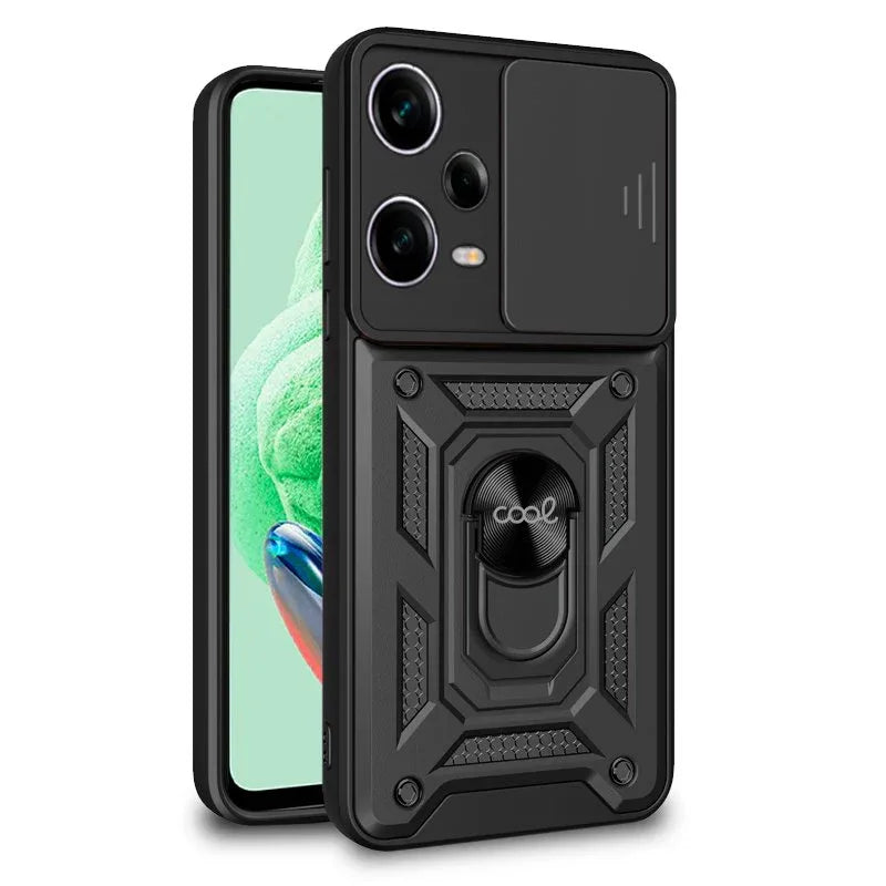 Carcasa COOL para Xiaomi Redmi Note 12 5G / Poco X5 5G Hard Ring Negro - PixelPlaza