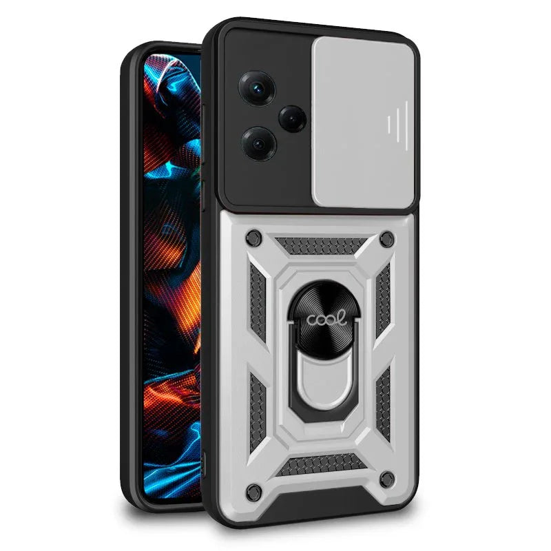 Carcasa COOL para Xiaomi Redmi Note 12 5G / Poco X5 5G Hard Ring Plata - PixelPlaza