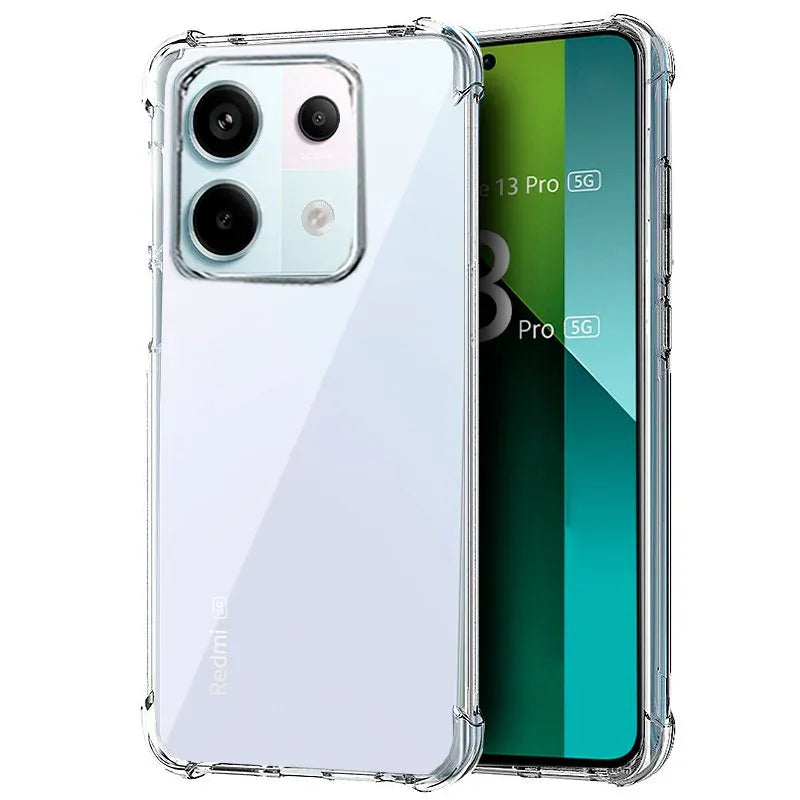 Carcasa COOL para Xiaomi Redmi Note 13 Pro 5G / Poco X6 5G AntiShock Transparente - PixelPlaza