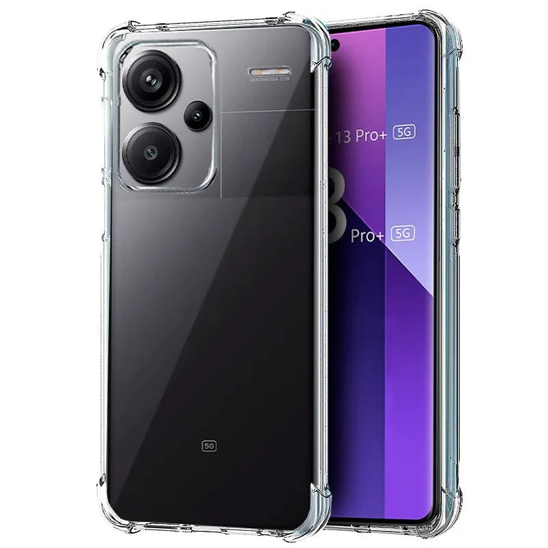 Carcasa COOL para Xiaomi Redmi Note 13 Pro Plus 5G AntiShock Transparente - PixelPlaza