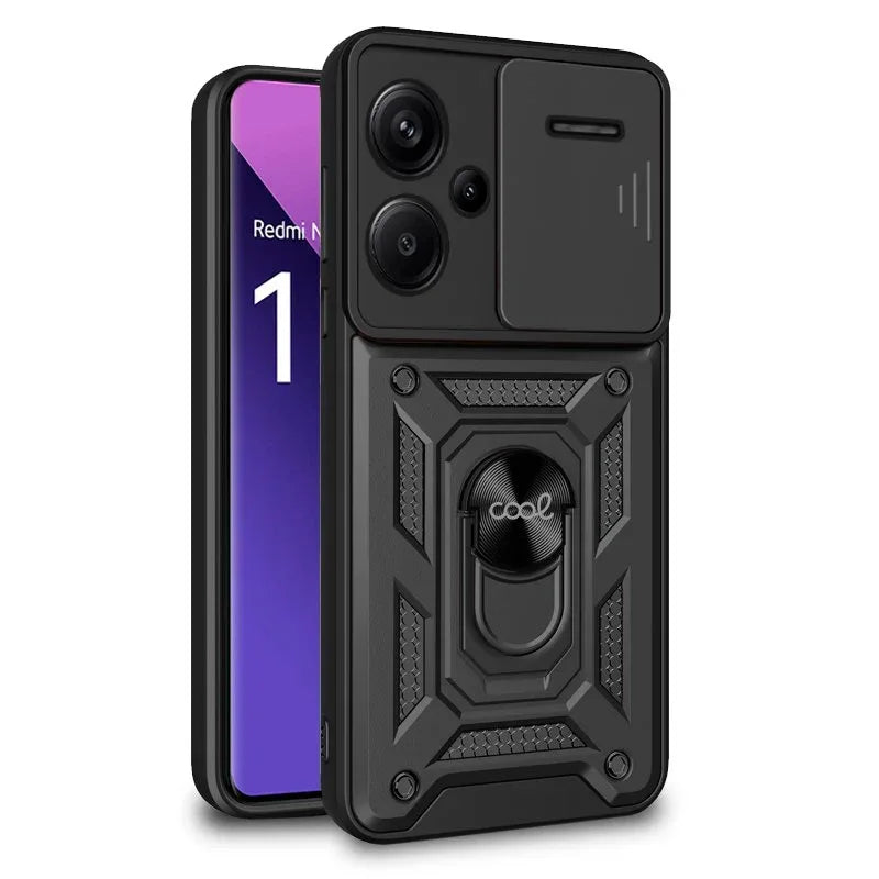 Carcasa COOL para Xiaomi Redmi Note 13 Pro Plus 5G Hard Ring Negro - PixelPlaza
